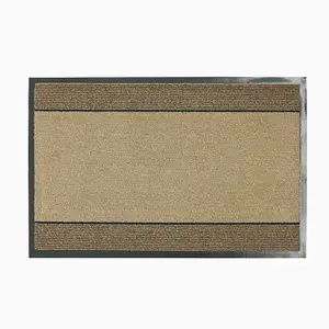 JVL Miracle Machine Washable Barrier Doormat 40x60cm Beige