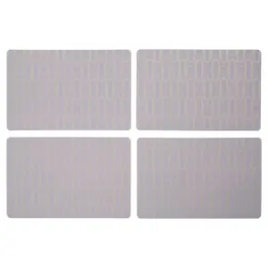 Maison by Premier 4Pc Frosted Deco Purple Placemats