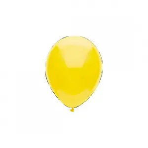 Globos Latex Plain Balloons (Pack of 6) Yellow (One Size)