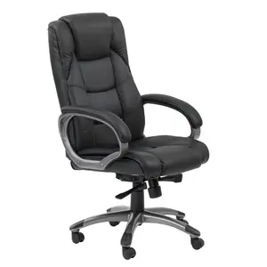 Genuine Leather Executive Chair Black