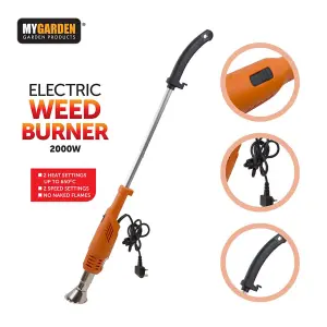 Electric Weed Burner 4 Nozzles BBQ Lighter Wand Killer Remover No Chemicals