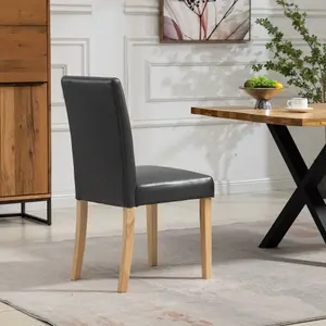 Maiolo Vegan Leather Dining Chairs - Set of 2