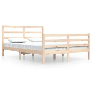 Berkfield Bed Frame Solid Wood Pine 160x200 cm