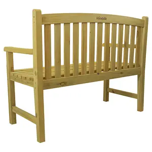 Woodside Narford Wooden 4ft 2 Seater Bench