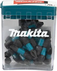 Makita E-12360 25 Piece 25mm Black Screwdriver Impact Rated Bit Set Philips PH2