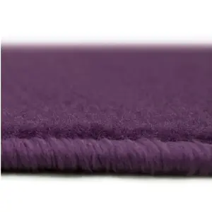 Maestro Collection Solid Design Rug in Purple