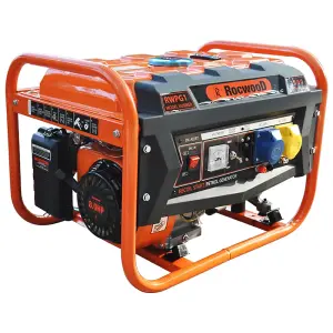 RocwooD Petrol Generator Recoil Start 2800W 8HP 3.4KVA