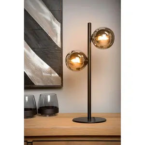 Lucide Tycho Retro Table Lamp - 2xG9 - Black