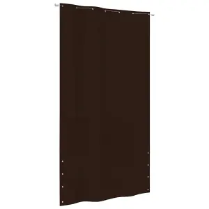 Berkfield Balcony Screen Brown 140x240 cm Oxford Fabric