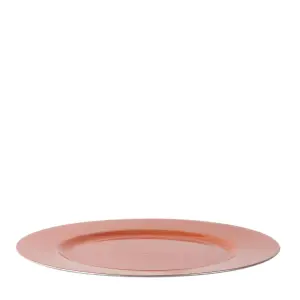 Metallic Charger Plates - Rose Gold - 33cm - Pack of 6 - Table Decoration Plates by Harbour Housewares