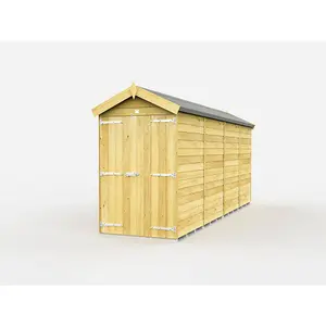 DIY Sheds 4x16 Apex Shed - Double Door Without Windows