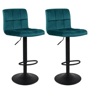 Paynter Swivel Adjustable Height Stool (Set of 2) Atrovirens