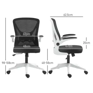 Vinsetto Mesh Office Chair Computer Chair with Swivel Wheels for Home Office