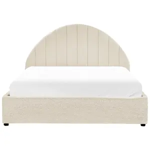 Boucle EU Double Ottoman Bed Off-White CHADENET