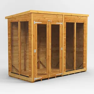 4 ft. W x 8 ft. D Power Pent Shiplap Dip Treated Summerhouse (8x4)