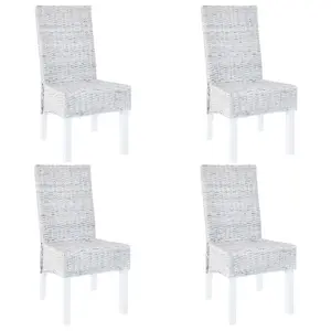 Hemsworth Dining Chair (Set of 4) Light Brown with White Wash Finish