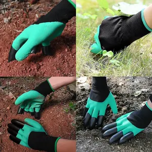 Garden Claw Gloves with Digging and Planting Claws