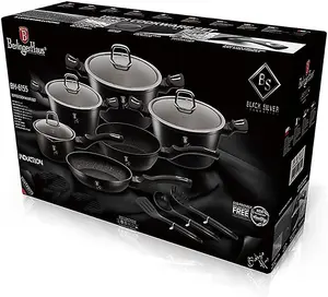 Berlinger Haus Set 15 Piece Set Silver Black