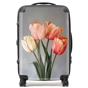 Spring Tulips Suitcase - Medium