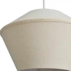 Inlight Daphne Beige Easyfit Lamp shade (D)30.5cm