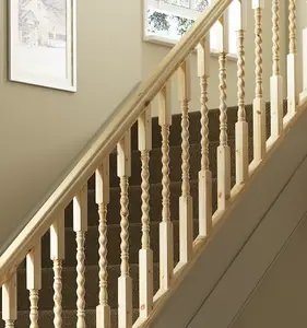 Cambridge Pine Rope Twist Stair Newel Post (H) 1500mm (W) 90mm (D) 43mm