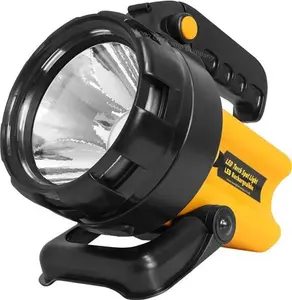 Rechargeable 3W LED Work Light Torch Large Super Bright 80 Meter Beam Power Spotlight Hand Lamp