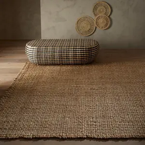 Handmade Modern Natural Easy to Clean Plain Rug for Living Room Dining Room & Bedroom-160cm X 230cm