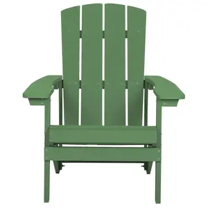 Beliani Retro Garden Chair ADIRONDACK Green