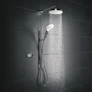 Mira Chrome effect Rear fed High pressure Digital Exposed valve Adjustable HP/Combi Shower