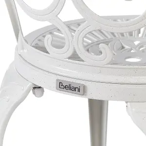 Set of 2 Garden Chairs TRIORA Metal White