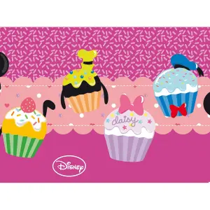 Disney Cupcake Mickey Mouse Party Table Cover Multicoloured (One Size)