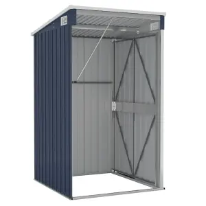 Berkfield Wall-mounted Garden Shed Anthracite 118x100x178 cm Steel