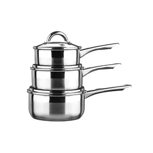 Maison by Premier Lyle Two Tone Stainless Steel 3Pc Pan Set