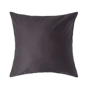 Homescapes Dark Charcoal Grey Continental Egyptian Cotton Pillowcase 1000 TC, 80 x 80 cm