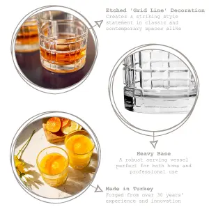 LAV - Brit Whisky Glasses - 325ml - Pack of 6