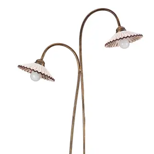 Luminosa Rosina Multi Arm Floor Lamp, Ceramic Shades