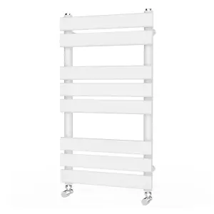 Rinse Flat Panel White Towel Radiator Bathroom Heated Towel Rail 800x450mm