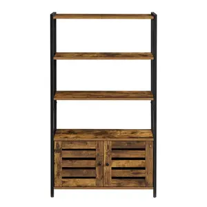 Alexys Bookcase Rustic Brown