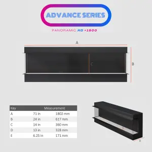 Advance Series 1800 Media Wall Fire