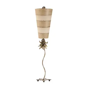 Elstead Anemone 1 Light Table Lamp Creme, Tan, E27