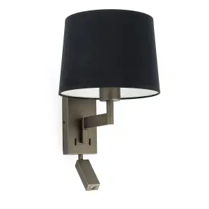 Luminosa Artis Reading Light Wall Light Black, E27