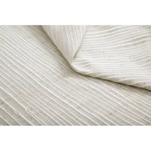 Hopelynn Striped Square Throw Cushion Natural