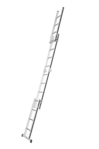 Hymer Black Line Telescopic Combination Ladder - 4x4 Rung (4.02m)