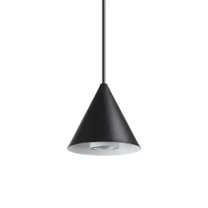 Luminosa A-Line Indoor Dome Ceiling Pendant Lamp 1 Light Black, GU10