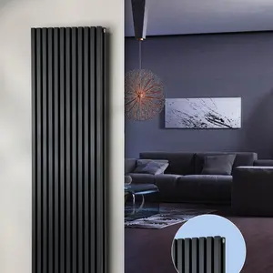 Warmhaus Tucana Square profile double panel vertical radiator in anthracite 1800 (h) x 405 (w)