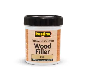 Rustins Wood Filler Oak 250ml - Ready to Use and Fast Drying