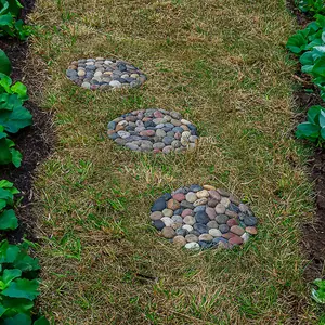 Woodside Round Stepping Stones, 3 Pack