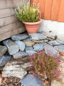 Garden Rockery / Pond Edging Stones -Welsh Slate 200-300mm