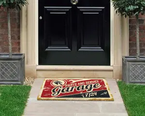 Coco & Coir Door Mats Indoor Outdoor Non Slip Colourful Lifestyle Entrance Mat 45cm x 75cm THE GARAGE