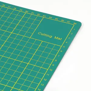 Professional Double Sided Non Slip Surface Board - With Grid Lines for Quilting Scrap Booking Fabric Sewing Paper Craft